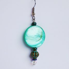 Aqua Moon Earrings